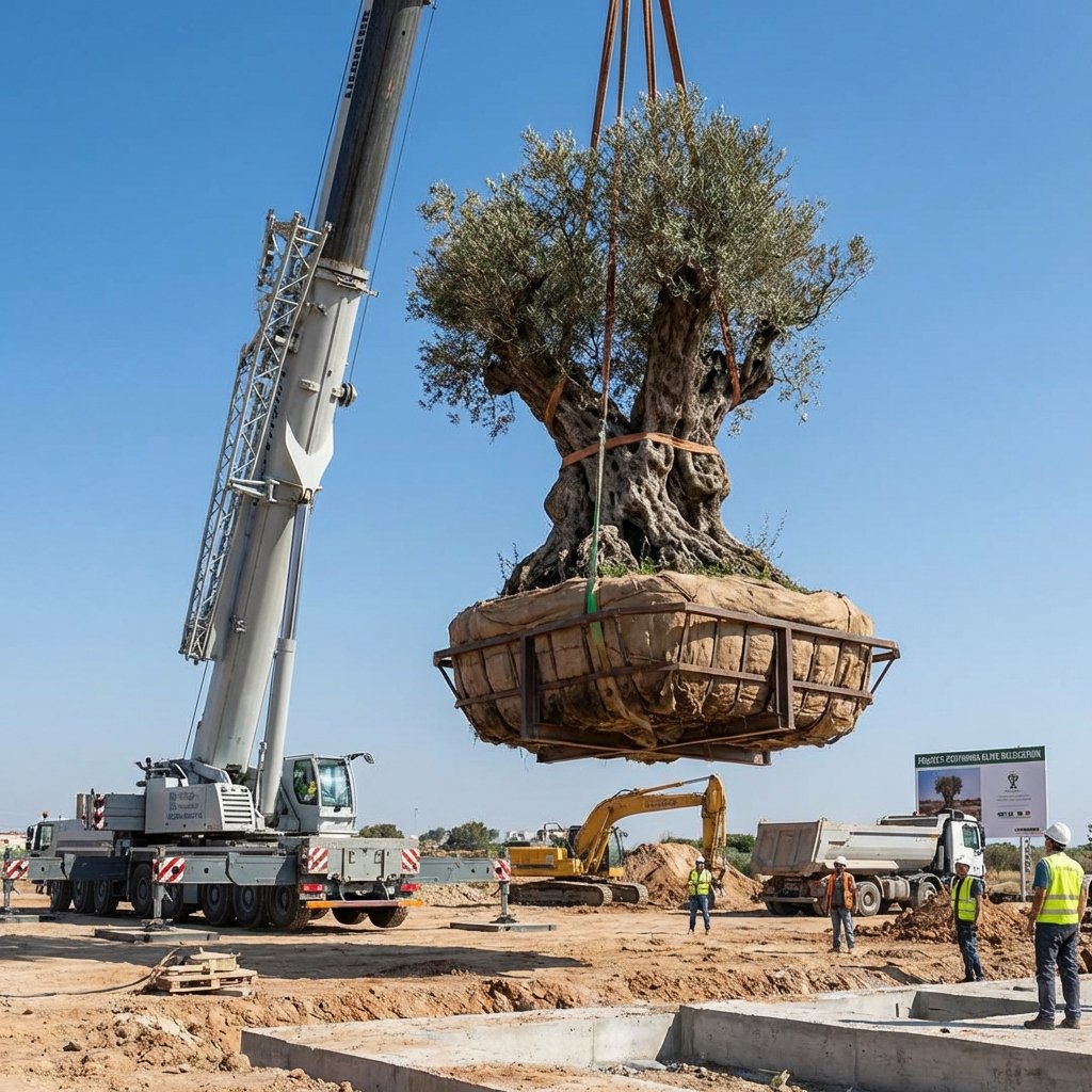 Urla Dev Zeytin Ağacı Taşıma ve Transplantasyon Hizmeti